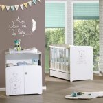 Chambre bb duo lit bb 120x60 + commode a langer 2 portes teddy