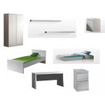 Chambre complete lara avec etageres