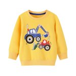 Chandail a manches longues pour garon, chandail avec voitures de dessin anim, chemise a bascule en ...