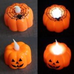 Chandelle citrouille d'halloween a led, 1 pièce, décoration de table electronique, décor de fête happy ... Chandelle citrouille d'halloween a led, 1 pièce, décoration de table electronique, décor de fête happy ...