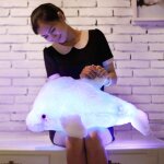 Changement de couleur 7 led eclaircir jouet de dauphin en peluche oreiller en peluche veilleuse (bleu, ... Changement de couleur 7 led eclaircir jouet de dauphin en peluche oreiller en peluche veilleuse (bleu, ...