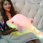 Changement de couleur 7 led eclaircir jouet de dauphin en peluche oreiller en peluche veilleuse (rose, ... Changement de couleur 7 led eclaircir jouet de dauphin en peluche oreiller en peluche veilleuse (rose, ...