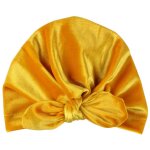 Chapeau de bb pour enfants, oreilles de lapin, nou en flanelle, turban de couleur unie, chapeau souple ...