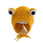 Chapeau de bb en forme d'animal de dessin anim, accessoire de photographie, respirant, bonnet tricot ...