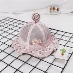 Chapeau pour bb garon et fille, casquette en maille respirante a rayures avec nud, nouveaux modles ...