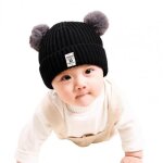 Chapeau pour bb en peluche a tissage uni doux et epais, casquette pour tout - petit a usage quotidien ...