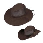 Chapeau bob de pche 2025, protection solaire, maille respirante, casquette de pche en plein air, caf ...