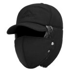 Chapeau de bombardier thermique a la mode pour hommes et femmes, casquette de ski en velours plus epais ...