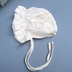 Chapeau en coton pour bb fille, blanc, a volants, princesse, vintage, pour nouveau - n, printemps ...
