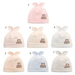 Chapeau en coton doux pour nouveau - n�, chapeau chaud pour b�b�, pneu en coton doux, mignon, bonnet ...