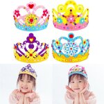 Chapeau de couronne non tiss, couvre - chef de princesse, jouet artisanal cratif fait a la main, jouets ...