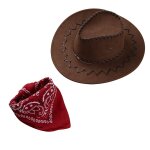 Chapeau de cowboy pour enfants, costume de cosplay, accessoires de fte d'halloween, mascarade, garon ...