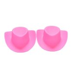 Chapeau de cowboy pour poupes, 2 pices, jouets pour enfants, cadeaux, accessoires couvre - chef, couleur ...