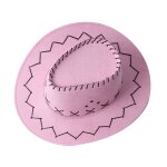 Chapeau de cowboy de style occidental, unisexe, pour enfants, garons et filles, visire de plage en ...