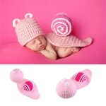 Chapeau au crochet avec antenne, accessoire de photographie pour b�b�s de 0 a 3 mois, joli accessoire ...