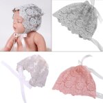 Chapeau en dentelle pour nouveau - n� fille, bonnet, bonnet, accessoires pour photo