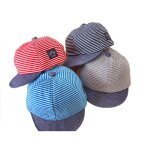 Chapeaux d't en coton pour bb, casquette de baseball a rayures douces, bret pour bb garon et ...