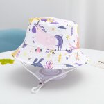 Chapeau d't en coton pour bb garon et fille, protection uv, casquette de soleil pour enfants, panama, ...