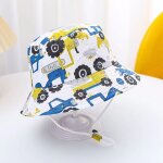 Chapeau d't en coton pour bb garon et fille, protection uv, casquette de soleil pour enfants, panama, ...