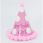 Chapeaux de fte d'anniversaire pour enfants, chapeau a pois avec boule de cheveux, 1 pice, offre spciale ...