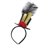 Chapeau de f�te pour enfants, couvre - chef fantaisie steampunk pour filles, bandeau fascinant avec plume ...