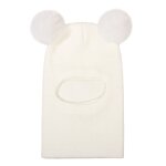 Chapeau d'hiver pour enfants, garde au chaud, protection complte, dcor de boule en peluche, tricot ...