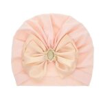 Chapeau indien avec n?ud papillon en biscuits brillant pour bb, casquettes en coton doux pour la peau, ...