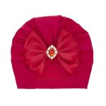 Chapeau indien avec n?ud papillon en biscuits brillant pour bb, casquettes en coton doux pour la peau, ...