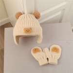 Chapeau en laine facile a nettoyer pour bb, joli et chaud, design mignon, tissu de haute qualit, idal ...