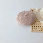 Chapeaux en laine avec document solide pour enfants, brets pour enfants, bonnets pour bb, casquettes ...