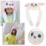 Chapeau lapin magique avec oreilles mobiles, jouet en peluche, cadeau pour enfants, photo de f�te, nouveaut� ...