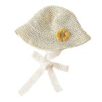 Chapeau de paille pour bb, protection solaire d't, parasol pour bb, plage, chapeau de soleil d't ...