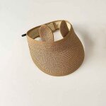 Chapeau de paille avec jolies oreilles d'ours pour bb, casquette pour enfants, pare - soleil a long ...