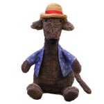 Chapeau de paille en peluche pour enfant, jouet animal en peluche, oreiller en peluche, cadeau d'anniversaire ...