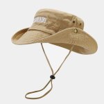 Chapeau de pche en coton brod de lettres e27, casquette de soleil de voyage en plein air pour hommes ...