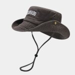 Chapeau de pêche en coton brodé de lettres e27, casquette de soleil de voyage en plein air pour hommes ... Chapeau de pêche en coton brodé de lettres e27, casquette de soleil de voyage en plein air pour hommes ...