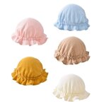 Chapeau de pcheur pour bb de 0 a 8 mois, couleur unie, protection solaire d't, panama, bonnet de ...
