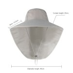Chapeau de pcheur d't pour femmes et hommes, chapeaux de plage en maille respirante anti uv a large ...
