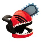 Chapeau en peluche chainsaw man cosplay - velours doux, design unique, cadeau idal pour les fans d'anime, ...