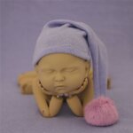 Chapeau de photographie pour bb, bonnet doux avec pompon en fourrure, bonnets mignons avec boule de ...