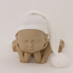 Chapeau de photographie pour bb, bonnet doux avec pompon en fourrure, bonnets mignons avec boule de ...