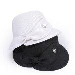 Chapeau de plage a large bord, pare - soleil d'ext�rieur r�glable, respirant et confortable, avec strass, ...