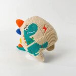 Chapeau de protection des oreilles de dinosaure 3d pour enfants, bonnets en laine pour tout - petits, ...