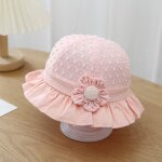 Chapeau de protection solaire en coton fin pour, chapeau de soleil a volants en dentelle, chapeau de ...