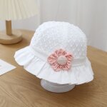 Chapeau de protection solaire en coton fin pour, chapeau de soleil a volants en dentelle, chapeau de ...