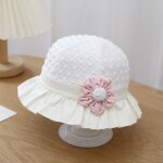 Chapeau de protection solaire en coton fin pour, chapeau de soleil a volants en dentelle, chapeau de ...