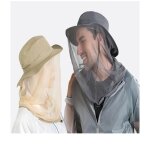 Chapeau de protection solaire en maille pour activits de plein air, couvre - tte anti - insectes avec ...