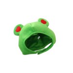 Chapeau rglable en peluche de dessin anim, couvre chef de grenouille, dguisement, capuche de grenouille ...
