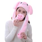 Chapeau de saut en peluche pour filles et femmes, chapeau d'hiver chaud et amusant avec des oreilles ... Chapeau de saut en peluche pour filles et femmes, chapeau d'hiver chaud et amusant avec des oreilles ...