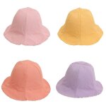 Chapeau de soleil pour bb, bob de plage d't, double face, motif de fleurs, pour les petites filles, ...